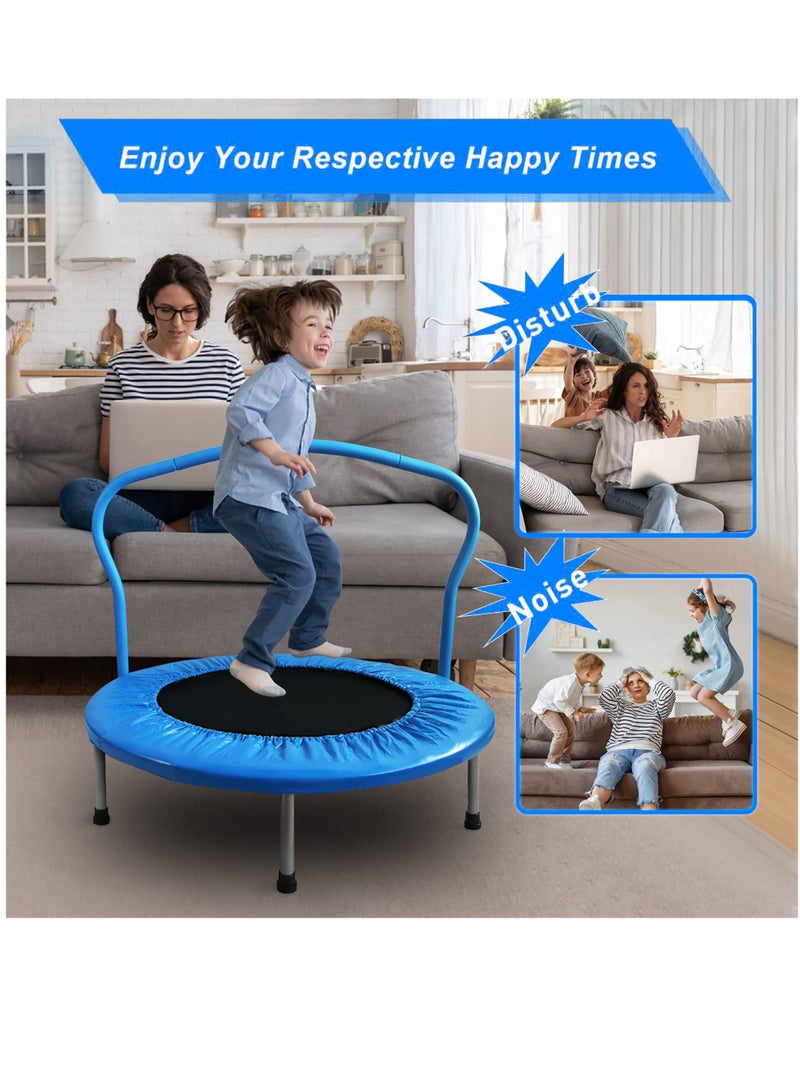 Sky Land 36" Fitness Trampoline for Kids & Adults | Mini Jumping Rebounder with Removable Foam Handle & Safety Pad | Quiet Bungee Cord System | Indoor & Outdoor Exercise, EM-8101 ترامبولين - Image 2