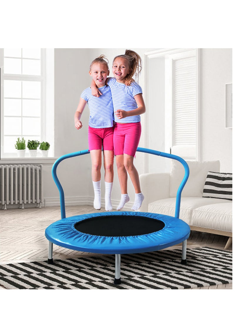 Sky Land 36" Fitness Trampoline for Kids & Adults | Mini Jumping Rebounder with Removable Foam Handle & Safety Pad | Quiet Bungee Cord System | Indoor & Outdoor Exercise, EM-8101 ترامبولين - Image 1