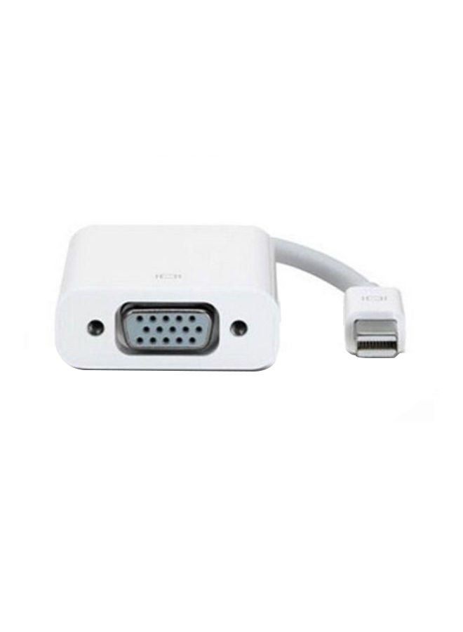 NIBEMINENT DP To VGA Cable Adapter Converter For MacBook Pro Air Retina White - Image 1