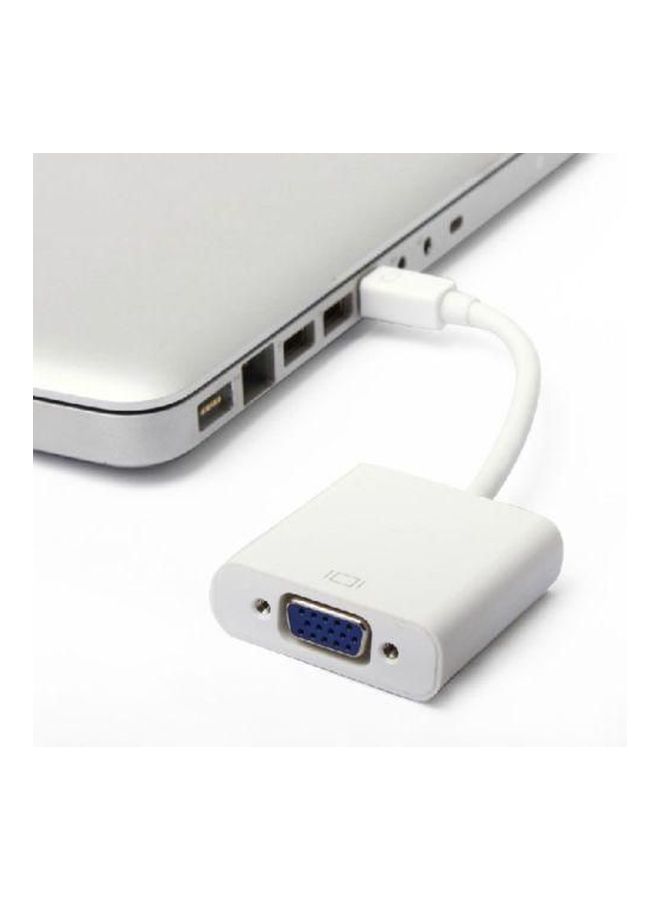 NIBEMINENT DP To VGA Cable Adapter Converter For MacBook Pro Air Retina White - Image 2