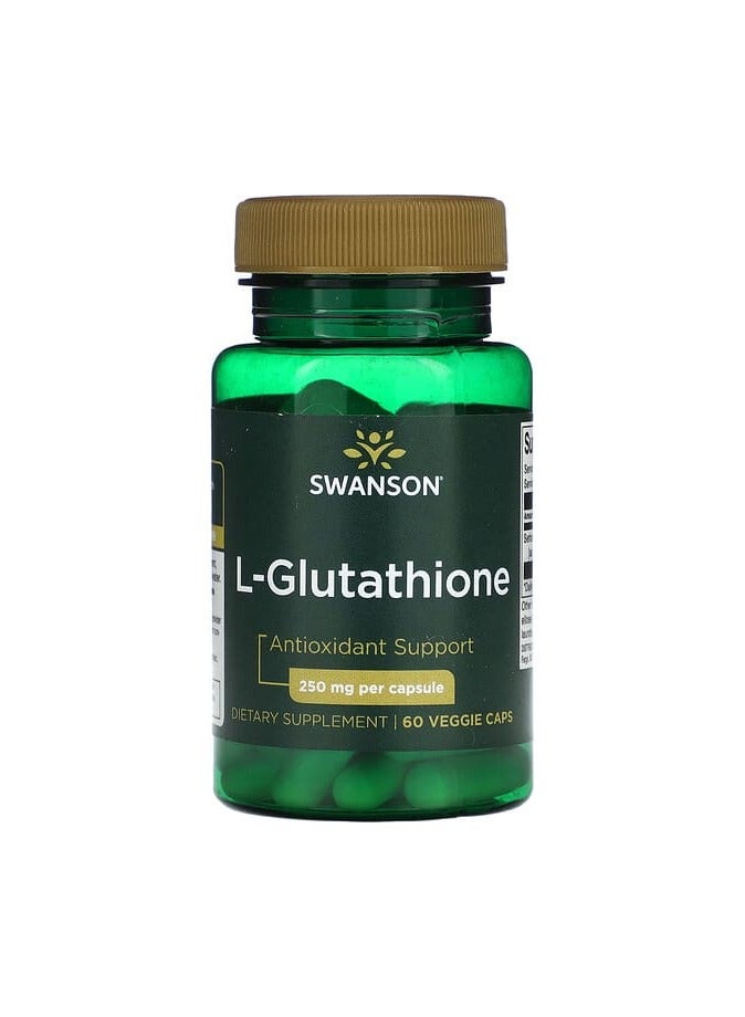SWANSON L-Glutathione, 250 mg, 60 Veggie Caps