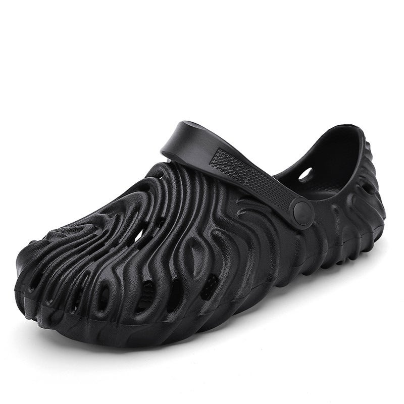2024 Summer Large Size Sandals for Men black - Image 1