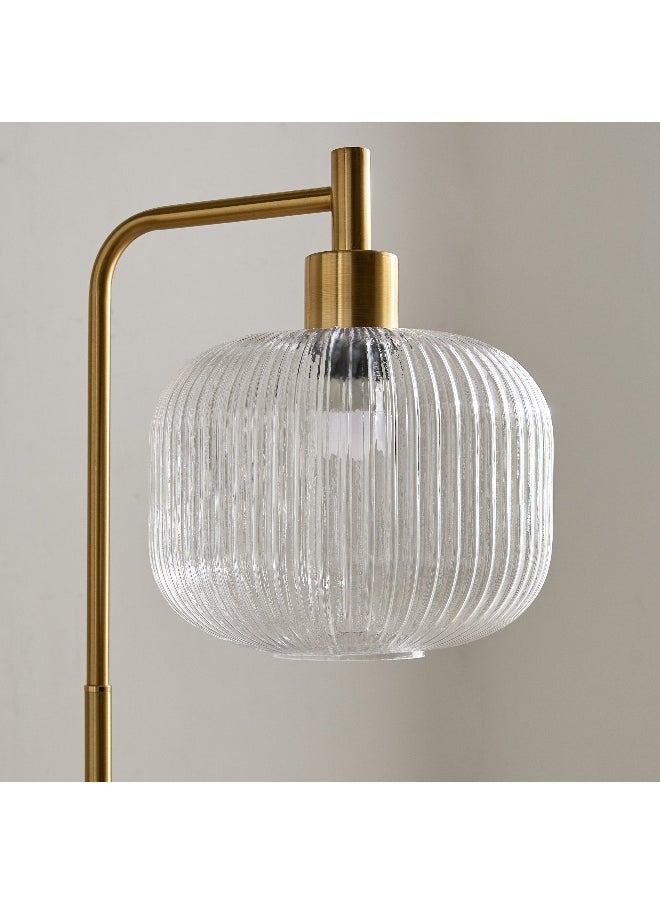 Home Box - Deme Marie Metal Floor Lamp with Glass Shade - 150 cm - Image 1