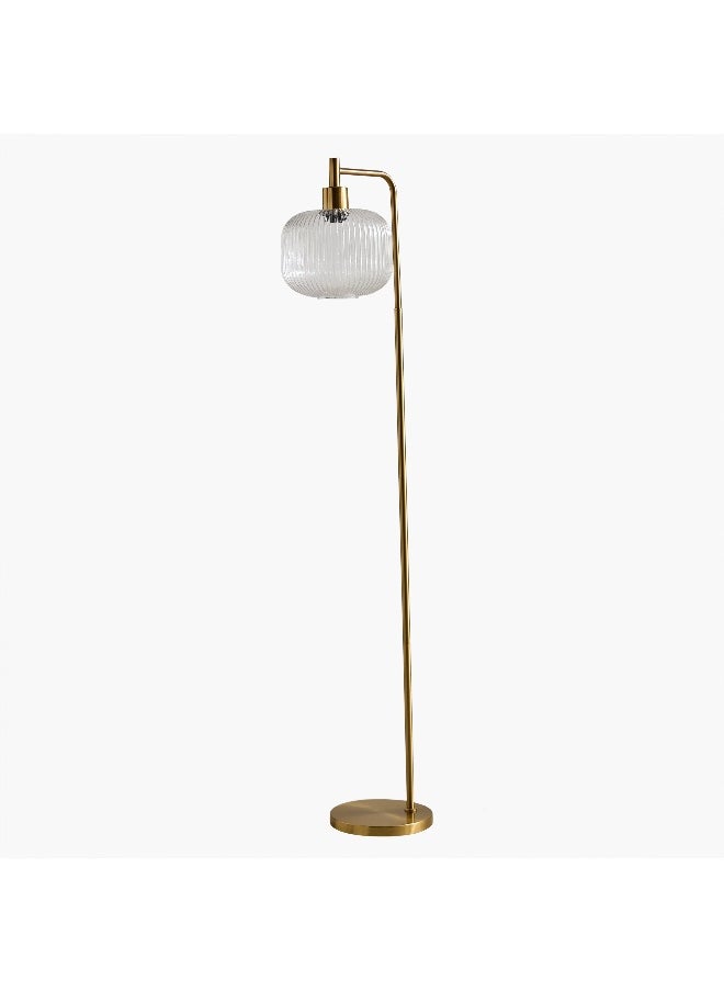 Home Box - Deme Marie Metal Floor Lamp with Glass Shade - 150 cm - Image 1