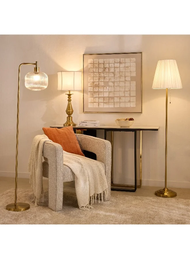 Home Box Deme Marie Metal Floor Lamp with Glass Shade - 150 cm