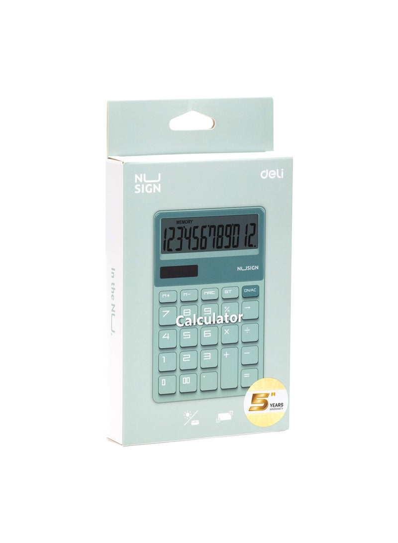 Deli 1-Piece Nusign Desktop Calculator Green - Image 2