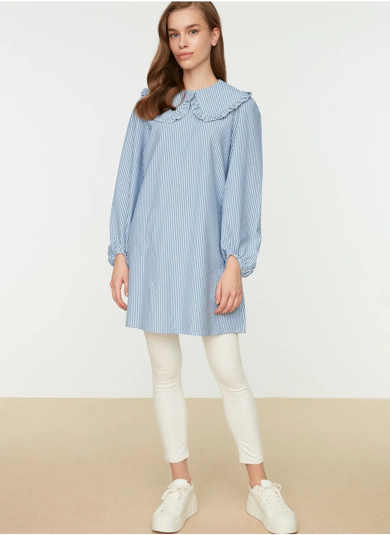 trendyol Striped Overlay Tunic