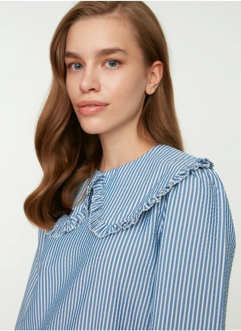 trendyol Striped Overlay Tunic