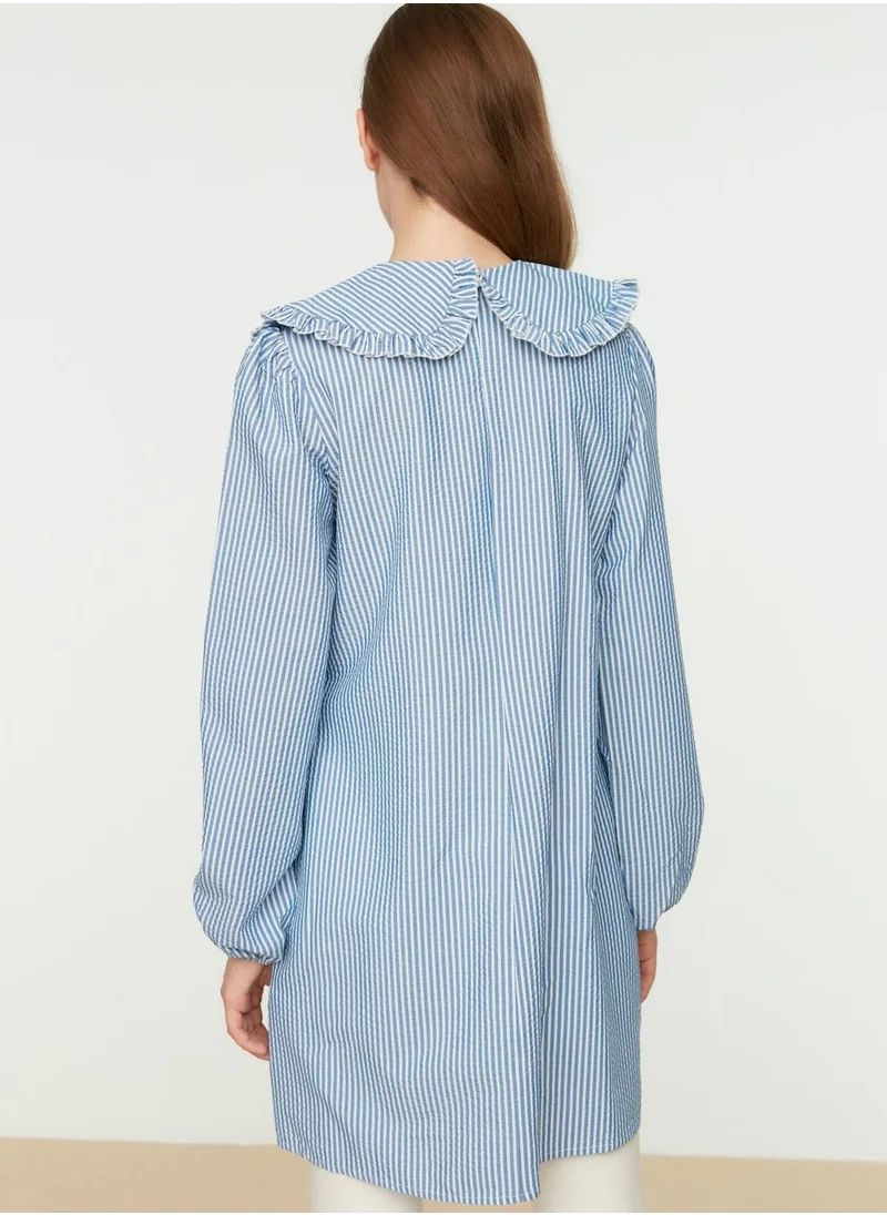 trendyol Striped Overlay Tunic