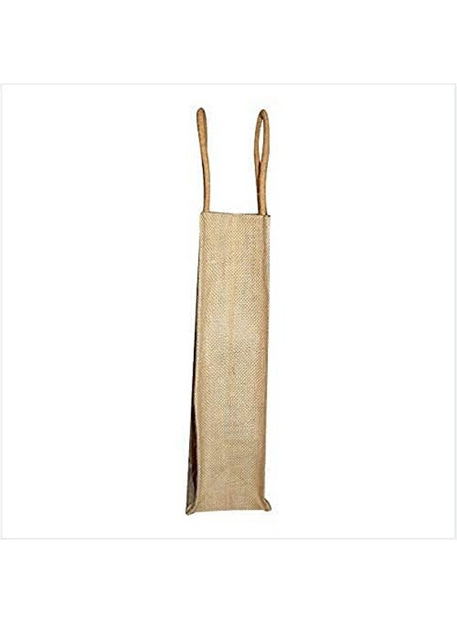 Dasvilla Bags Jute Eco-Friendly Water Bottle Wine Bottle Carry Bag (1.5 L Capacity) Pack of 1 - Image 3
