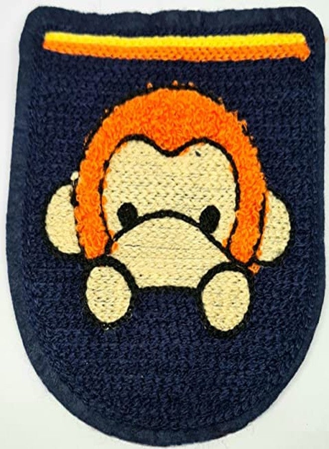 REENA Embroidered Monkey Towel New Sew on Patches Combo for Clothes Jackets Pants Jeans Bags Boutique Multicolour Different Embroidery Stitching Patches (Monkey Towel New) - Image 1