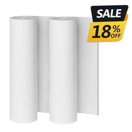 MEARCOOH 2Pack White Eva Foam Cosplay Sheets roll Premium eva Craft Foam 5mm Thick 139 x 59 High Density 86kgm3 for Cosplay Costume Crafts DIY Projects by MEARCOOH - Image 3