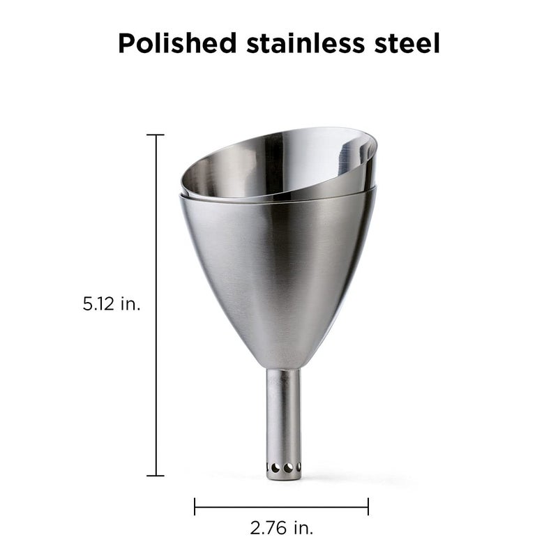 Rabbit Wine Aerator Shower Funnel with Sediment Strainer, Stainless Steel - Image 2