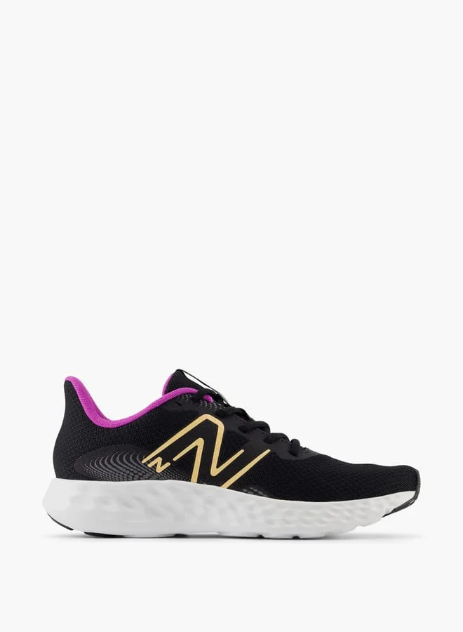 نيو بالانس Women's Logo Detail Sports Shoes with Lace-Up Closure - 411