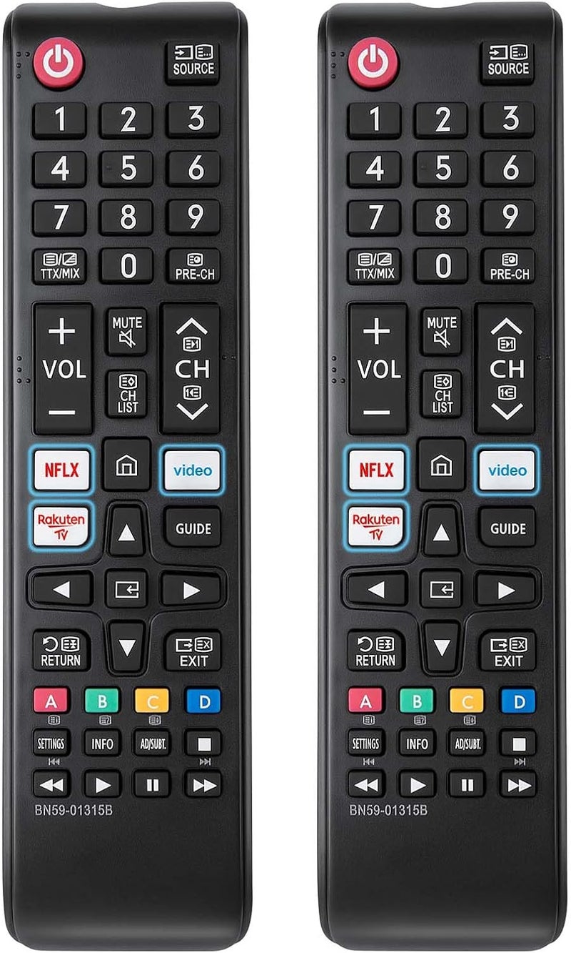 LOUTOC Replacement-for-Samsung-TV-Remote-Control, Universal Smart-Remote-for-Samsung 4K LCD LED QLED UHD FHD HD HDR Crystal Smart TV(2 Pack) - Image 1