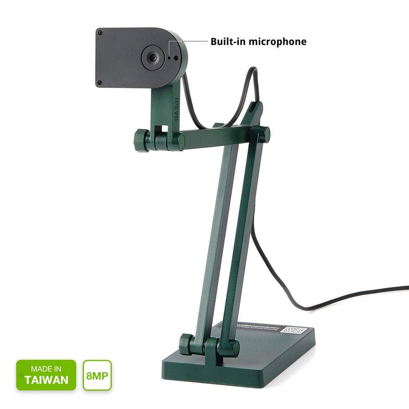IPEVO V4K Ultra High Definition 8MP USB Document Camera — Mac OS, Windows, Chromebook Compatible for Live Demo, Web Conferencing, Distance Learning, Remote Teaching - Image 5