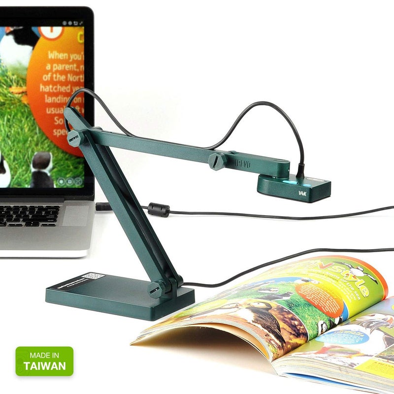 IPEVO V4K Ultra High Definition 8MP USB Document Camera — Mac OS, Windows, Chromebook Compatible for Live Demo, Web Conferencing, Distance Learning, Remote Teaching - Image 3