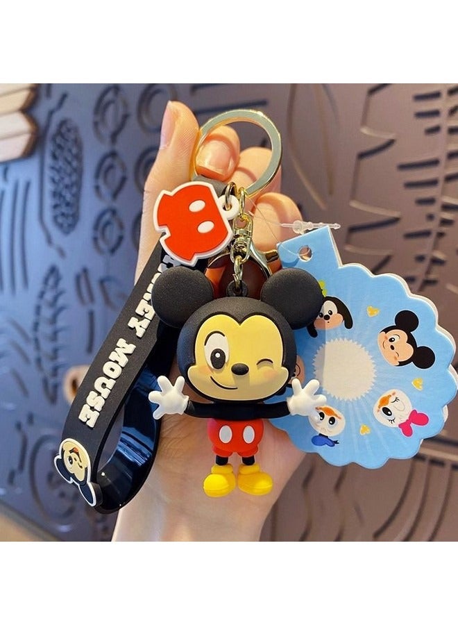 Generic Disney Mickey Cartoon Keychain, Exquisite Pendant Cute Decorative Accessories for Purse Handbag Schoolbag Backpack Key  - Image 1