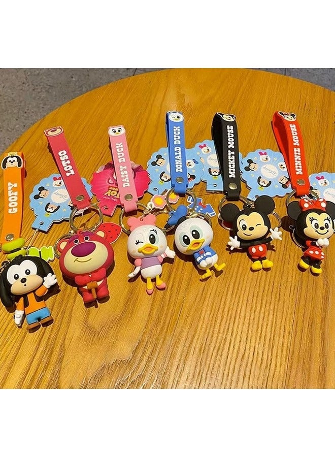 Generic Disney Mickey Cartoon Keychain, Exquisite Pendant Cute Decorative Accessories for Purse Handbag Schoolbag Backpack Key  - Image 5