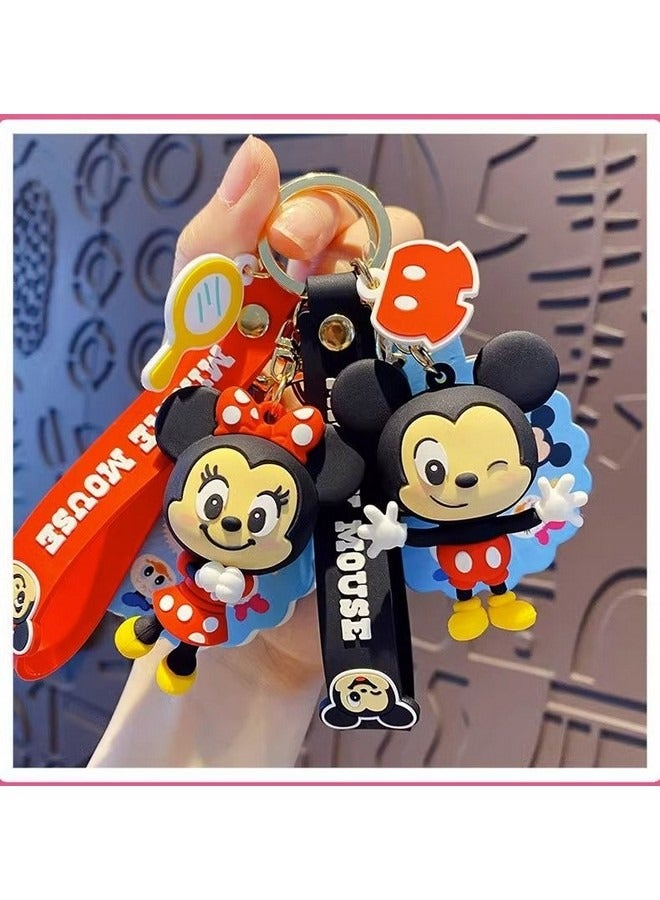 Generic Disney Mickey Cartoon Keychain, Exquisite Pendant Cute Decorative Accessories for Purse Handbag Schoolbag Backpack Key  - Image 2