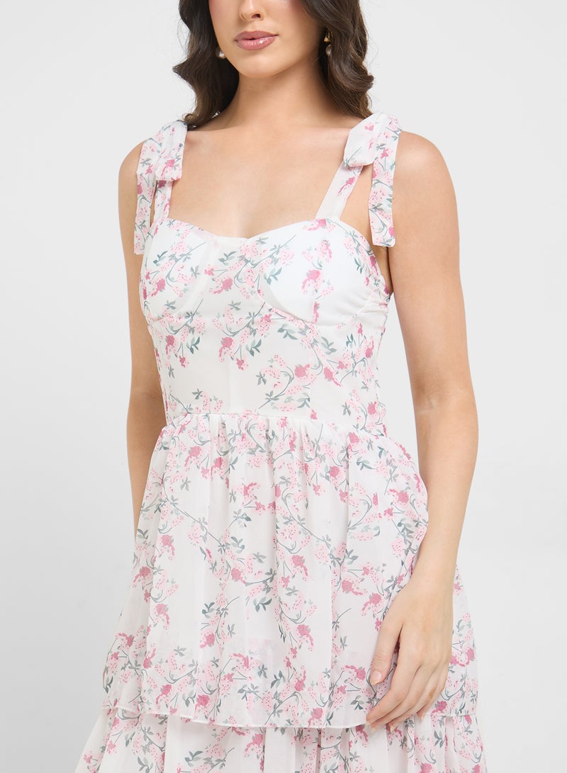 ELLA Floral Print Dress  - Image 3
