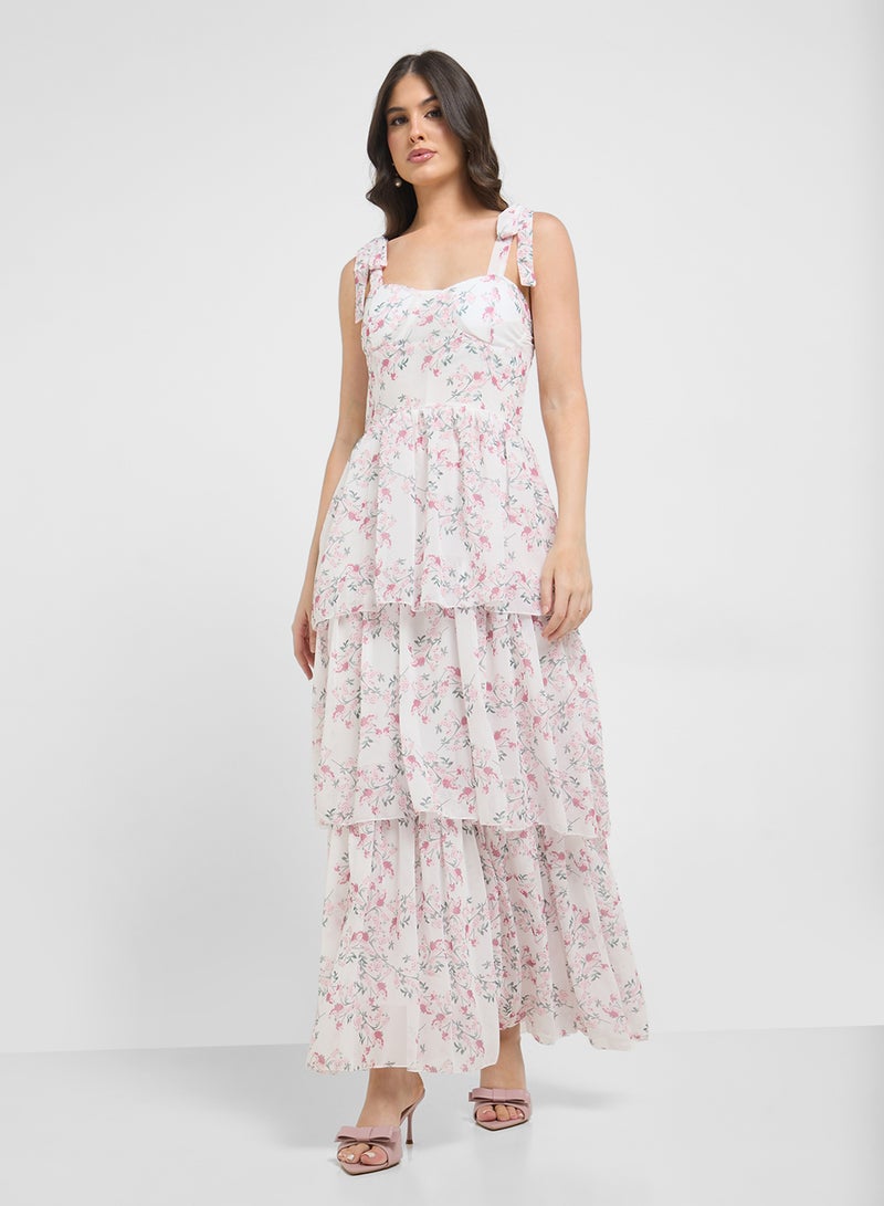 ELLA Floral Print Dress  - Image 4