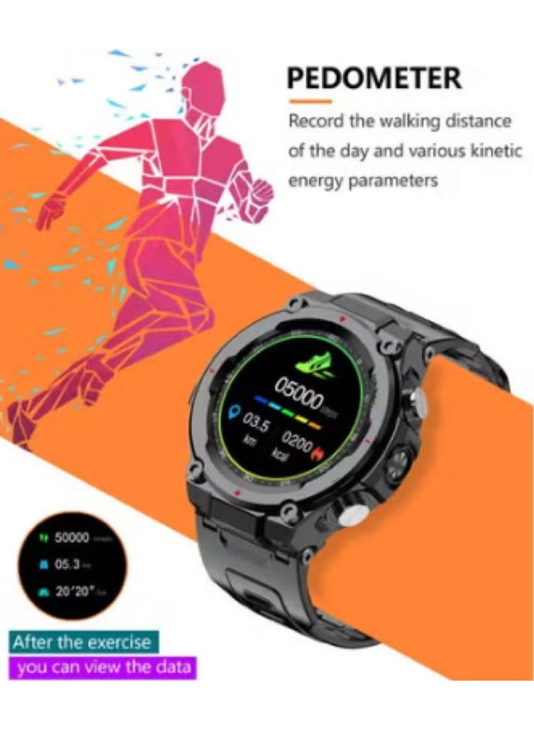 Men's Fully Intelligent Bluetooth Calling Watch, Answering Phone Watch, Heart Rate Monitor, Fitness Waterproof Intelligent Reminder Selfie, Sleep Monitoring, Replaceable Watch Strap - Image 5