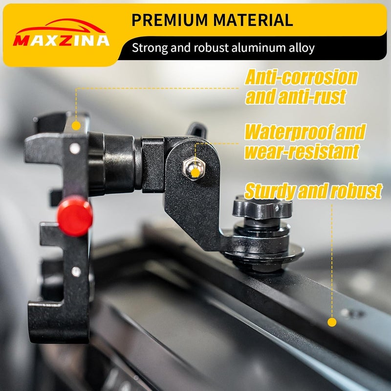 Maxzina Dash Mounted Phone Holder for 2021-2025 Ford F150 - Adjustable Aluminum Alloy Smartphone Mount - Image 3