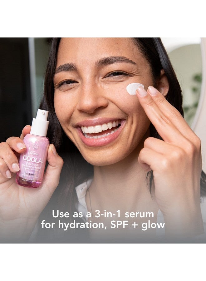 COOLA Organic Dew Good Illuminating Probiotic Serum with SPF 30, Dermatologist Tested Sunscreen with Plant-Derived BlueScreen Digital De-Stress Technology, 1.15 Fl Oz - Image 3