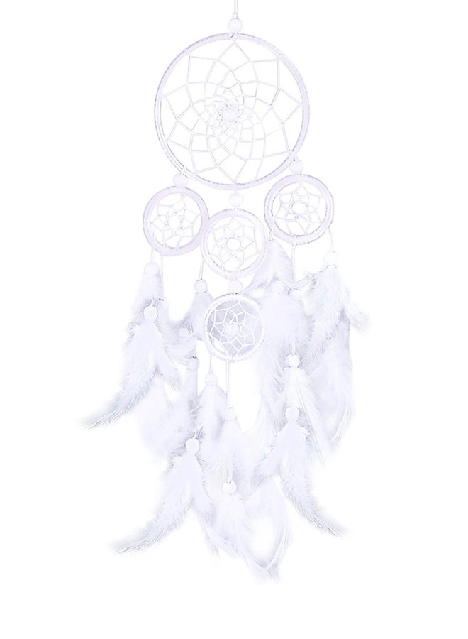 Feather Dream Catcher White 15 x 54cm  - Image 1