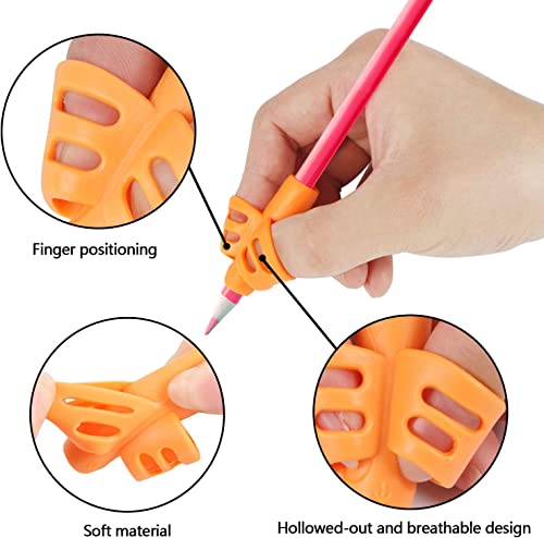 SANNIX 32 Pack Pencil Kids Grips for Kids Handwriting, Pencil Holder for Kids, Handwriting Grip, Ergonomic Training Pencil Pen Grips, Writing Tool for Toddlers Preschoolers, Children - Image 3