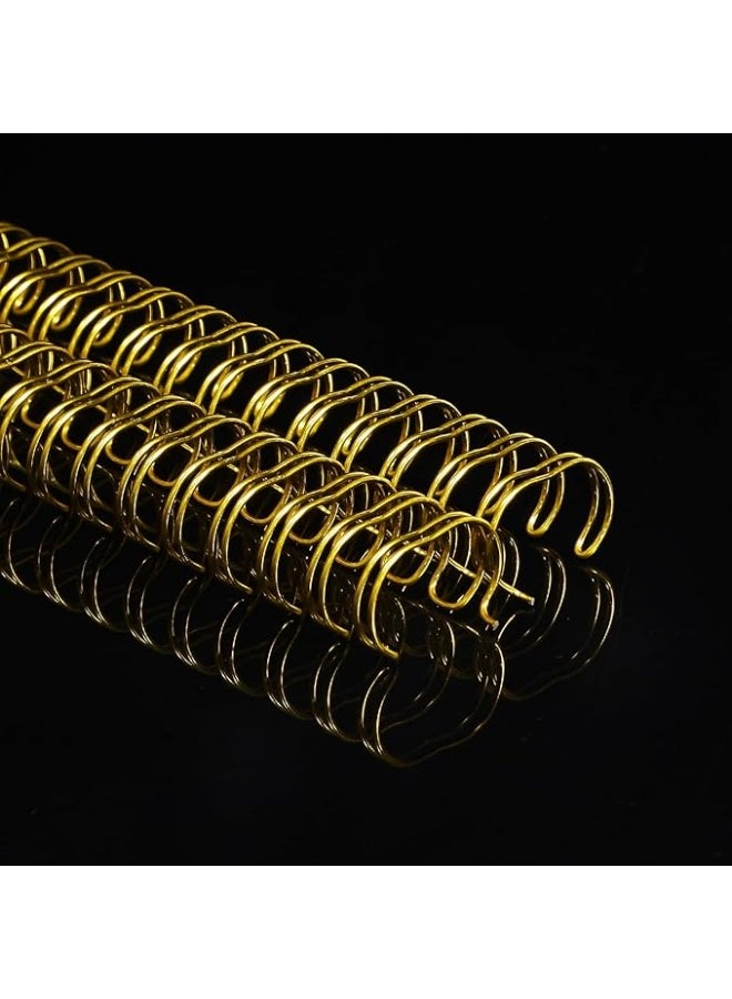 Generic Double Loop Wire 9.5 mm  3:1 pitch Wire Binding Ring golden 34 holes 100pcs box - Image 4