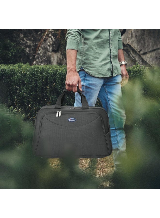 SENATOR Travel Duffle Bag for Unisex Lightweight Nylon Bag Multi Pocket Water & Scratch Resistant Adjustable Shoulder Strap Weekend Bag Convenient Carry On Luggage for Camping Training 34L Green EA218 - Image 2