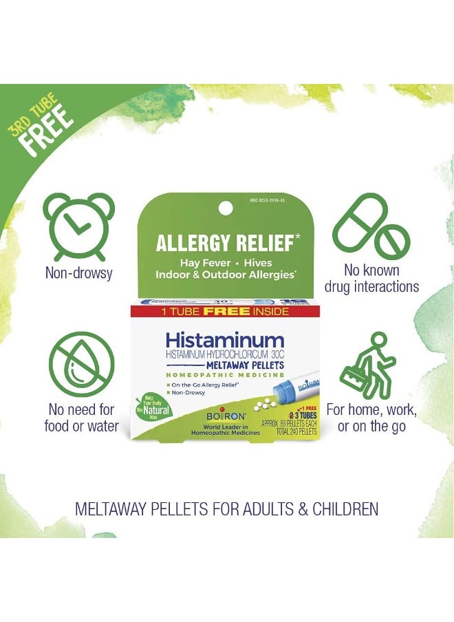 Boiron Histaminum Hydrochloricum 30C Homeopathic Medicine For Allergy Relief  (Pack Of 3 80-Pellet Tubes)  - Image 3