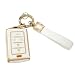 POSAID Fob Key Cover for Jeep Grand Cherokee L Key Fob Shell Case for Gladiator Wagoneer Grand Wagoneer 2023 2022 2021 with Key Chain White - Image 2