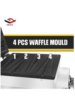 Grace Commercial Pine Shape Waffle Stick Maker Lolly Waffle Machine  - Image 4
