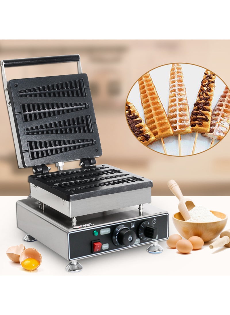 Grace - Commercial Pine Shape Waffle Stick Maker Lolly Waffle Machine - Image 1