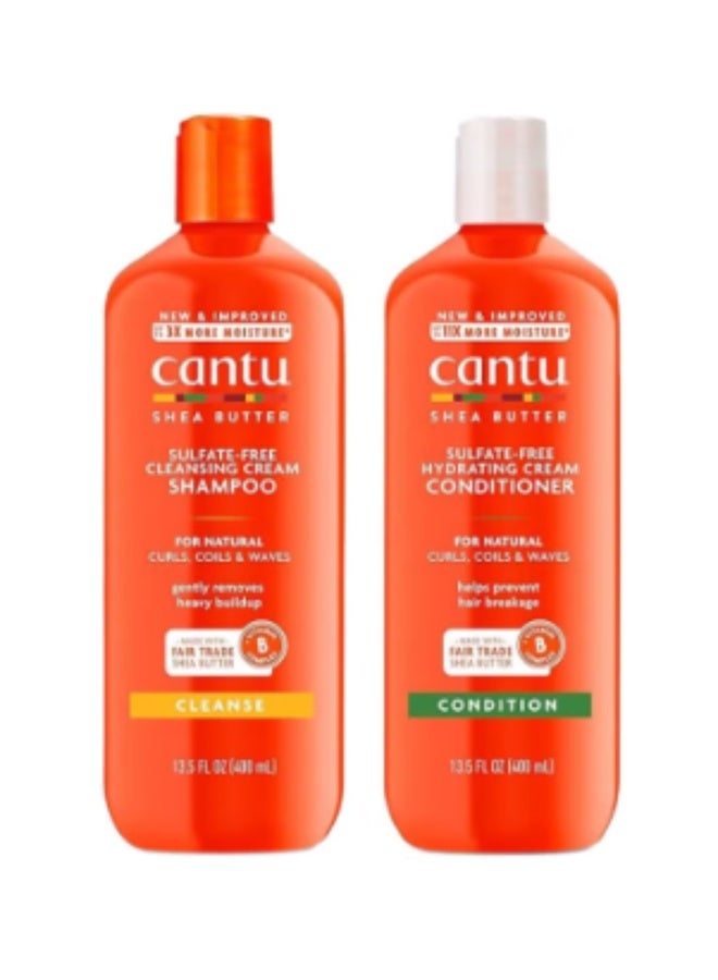 CANTO Shea Butter Combo Shampoo And Conditioner Pack Of 2
