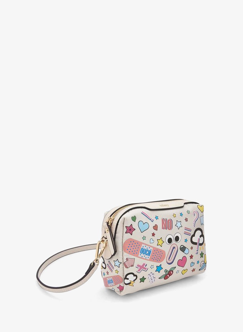 MISSY Graphic Print Crossbody Bag With Zip Closure - Image 3