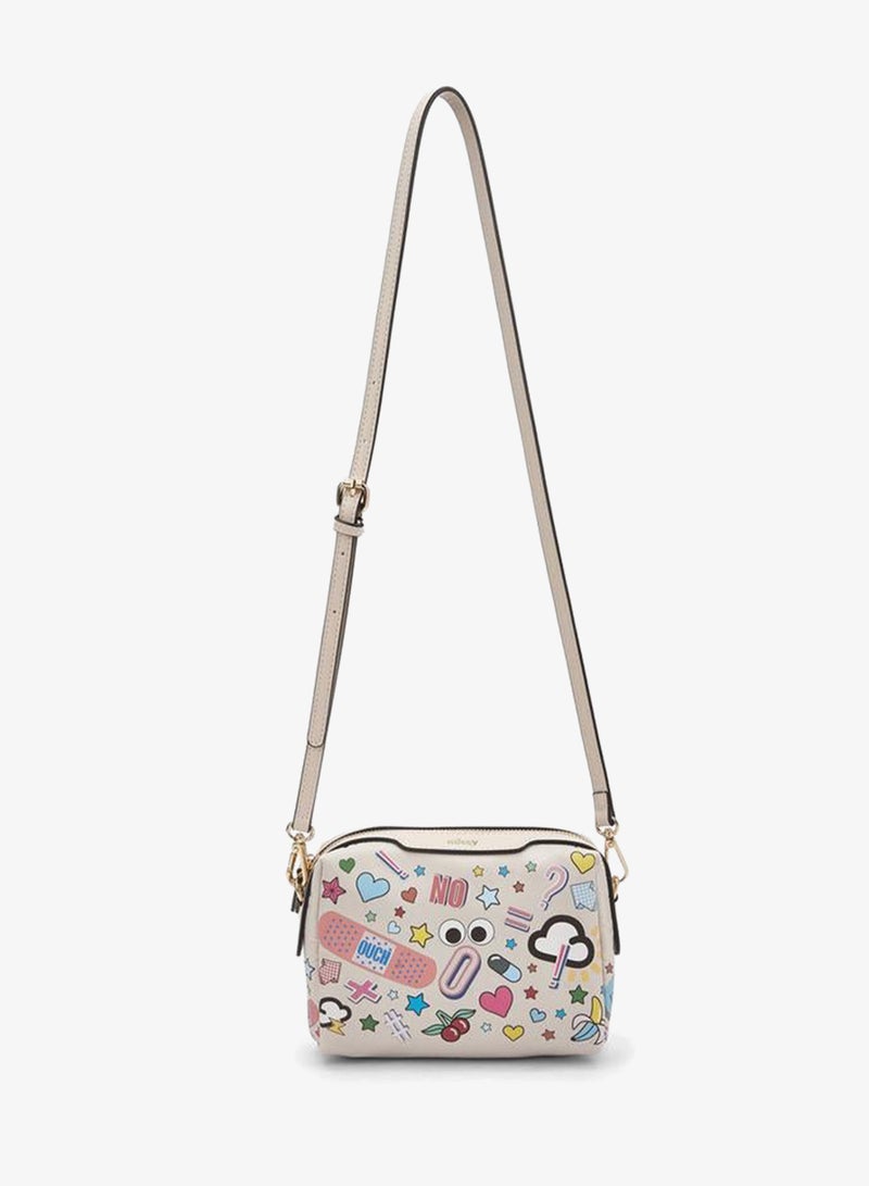 MISSY Graphic Print Crossbody Bag With Zip Closure - Image 2