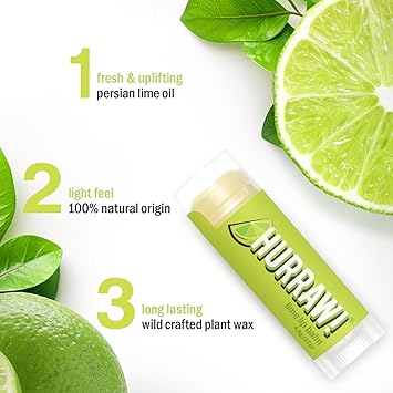 Hurraw Lime Lip Balm Organic Certified Vegan Cruelty and Gluten Free NonGMO 100 Natural Ingredients Bee Shea Soy and Palm Free Made in USA - Image 3