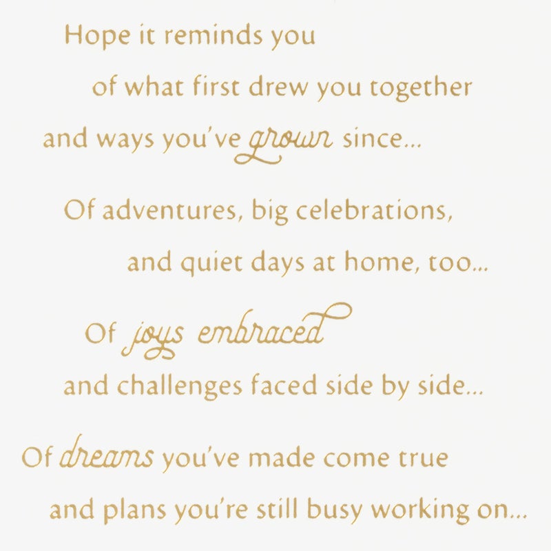 Hallmark Anniversary Card for Couple (Perfect Moments) - Image 3