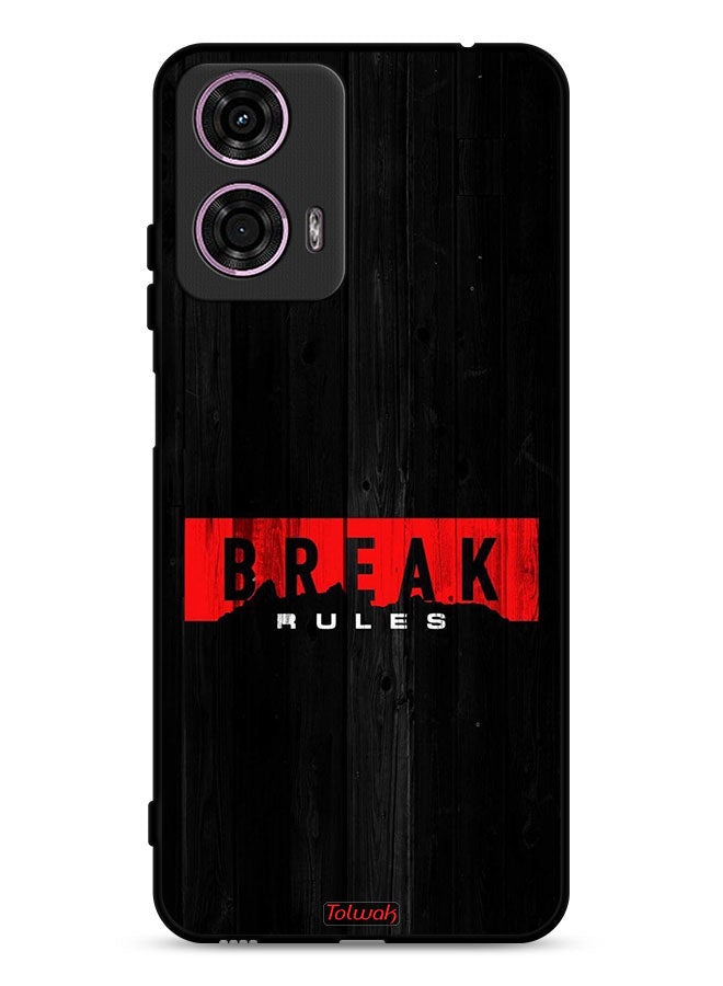 Tolwak Motorola Moto G24 4G Protective Case Cover Break Rules  - Image 1