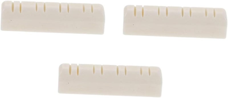 YARNOW 3Pcs Durable Mandolin Bone Nuts for Clearer Melodies String Locks Lightweight Wear Resistant Mandolin Accessories for Musicians - Image 1
