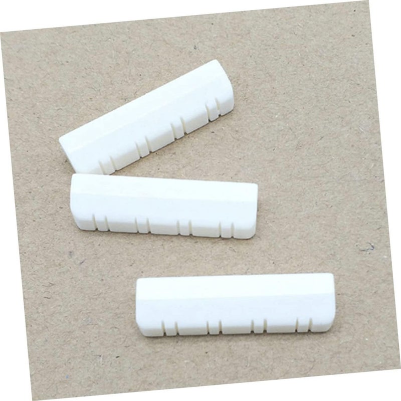 YARNOW 3Pcs Durable Mandolin Bone Nuts for Clearer Melodies String Locks Lightweight Wear Resistant Mandolin Accessories for Musicians - Image 3