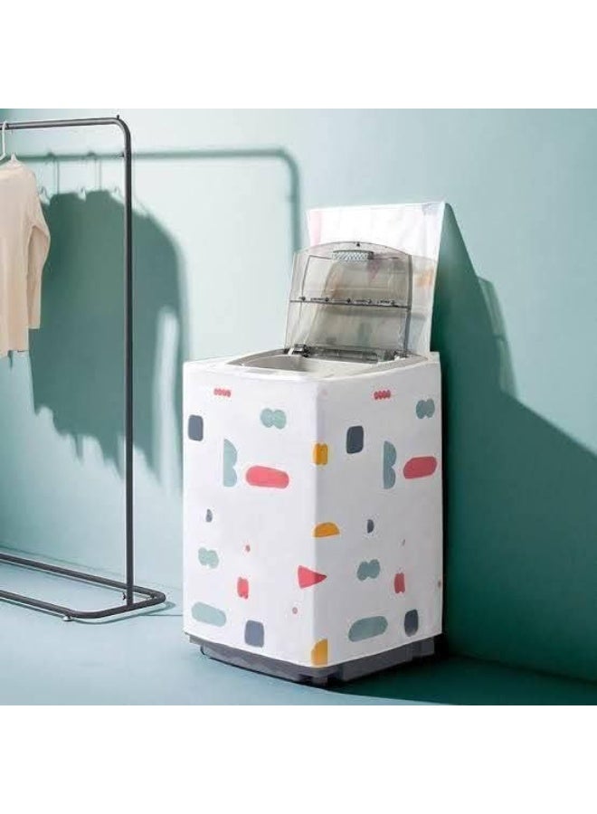 غطاء غسالة أمامي متعدد الألوان – واقٍ من الغبار، تصميم عصري لحماية الغسالات - Image 2