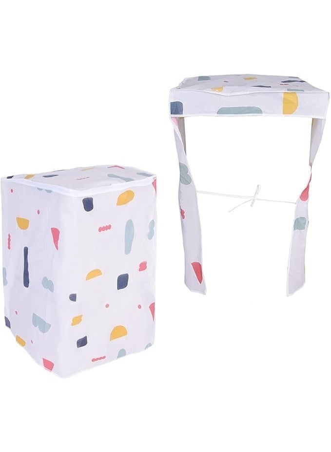 غطاء غسالة أمامي متعدد الألوان – واقٍ من الغبار، تصميم عصري لحماية الغسالات - Image 3