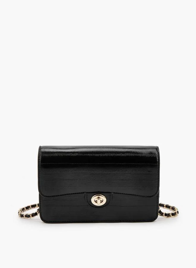 فلورا بيلا من شو إكسبرس Textured Crossbody Bag With Chain Strap