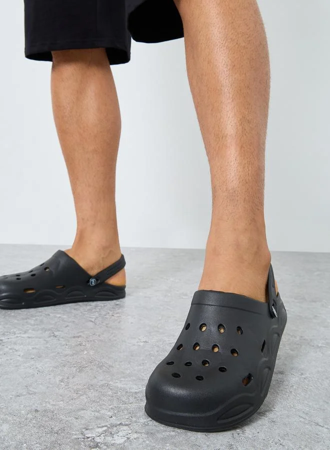 تايك تو Take Two Solid Ankle Strap Clogs