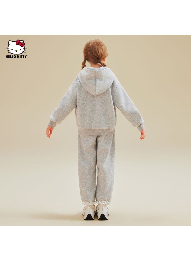 هالو كيتي مرحبا كيتي الأطفال دعوى الفتيات جديد الربيع والخريف كبير الأطفال الطفل الرياضة دعوى ملابس الأطفال - Image 3